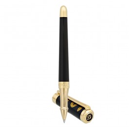 S.T. Dupont Hippocrate Liberte Rollerball Pen, Black Lacquer & Gold - 462676
