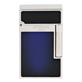 S.T. Dupont Le Grand Lighter 'Perfect Cling', Sunburst Blue & Palladium C23013