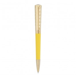 S.T. Dupont Liberte Ballpoint Pen, Pastel Vanilla Yellow Lacquer & Gold - 465280