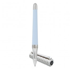 S.T. Dupont Liberte Rollerball Pen, Pastel Blue Lacquer & Palladium - 462679