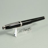 S.T.Dupont Olympio Fountain Pen, Black Lacquer & Palladium
