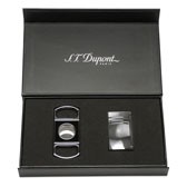 S.T. Dupont MaxiJet Lighter and Lacquer Cigar Cutter Set - Vibration