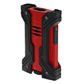 S.T. Dupont Defi XXtreme Lighter,  Double Flame, Black & Matte Red