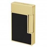 S.T. Dupont Ligne 2 Lighter, Yellow Gold & Matte Black, Perfect Cling - C16601