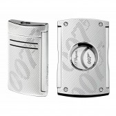 S.T. Dupont James Bond 007 MaxiJet Lighter and Cutter Set, Chrome 020167NC2