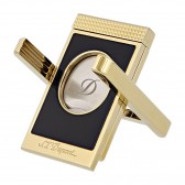 S.T. Dupont Stand Cigar Cutter, Black Lacquer & Gold - 003393