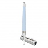 S.T. Dupont Liberte Rollerball Pen, Pastel Blue Lacquer & Palladium - 462679