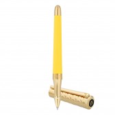 S.T. Dupont Liberte Rollerball Pen, Pastel Vanilla Yellow Lacquer & Gold - 462680